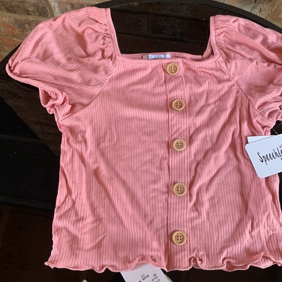 Girls 7-16 Speechless Button Front
Top and Floral Skirt Set  size 8 - Picture 4 of 10